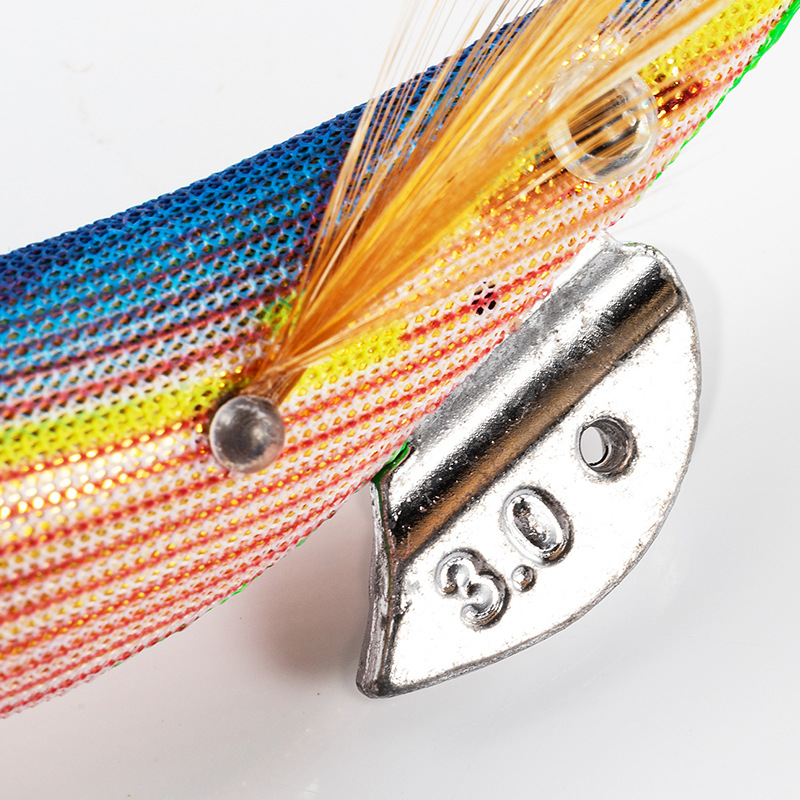 CHEERY Squid Jigs Lures Bait 12.5cm 15g Prawn Cuttlefish Bait Whole Sale Luminous Wooden Shrimp Squid Jig Egi Seawood – Wood Shrimp – view 3