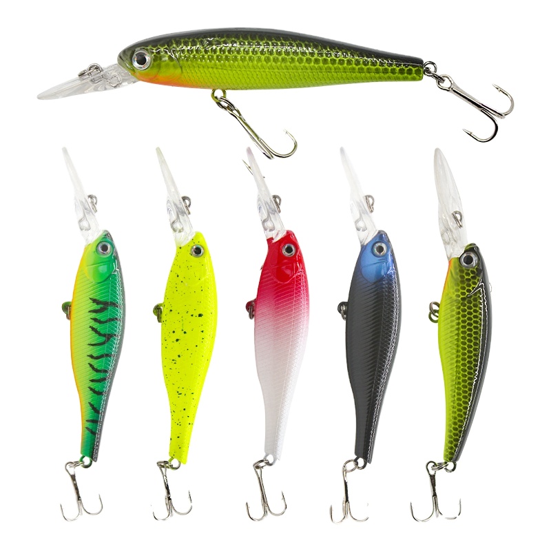 Lure Long Tongue Plate 6.5g Mini Minnow Hard Bait Plastic Fishing Bait Built-in Ring Bead Long Shot Submersible – Minnow – view 3