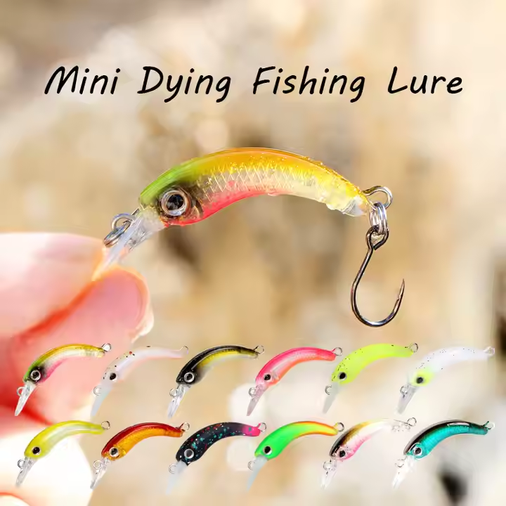 New 1.2g 4cm Mini Floating Minnow Fishing Lure Printed Hard Artificial Crankbait Wobbler for Trout Bass Rivers Lakes Streams – Minnow – view 2
