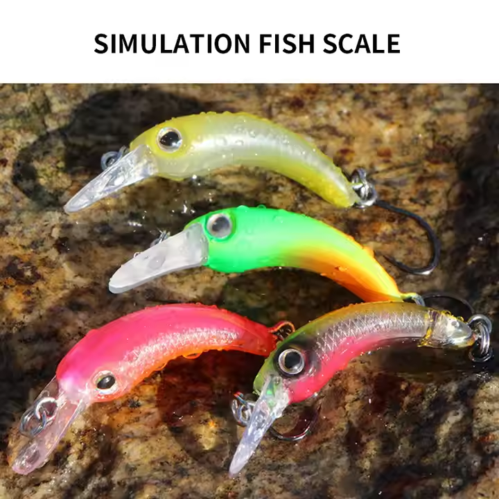 New 1.2g 4cm Mini Floating Minnow Fishing Lure Printed Hard Artificial Crankbait Wobbler for Trout Bass Rivers Lakes Streams – Minnow – view 4