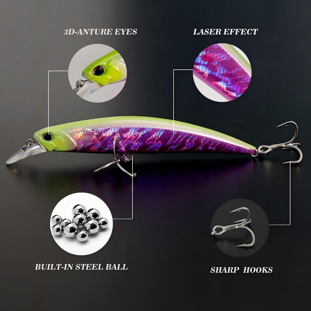 Cheery Chinese Factory Best Fish 110mm 27g Minnow Sinking Hard Fishing Lures for Saltwater Artificial Hard Bait – Minnow – view 4