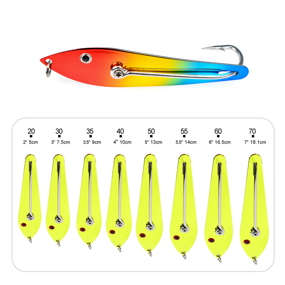Hot Sale OEM 40g 60g 70g Sea Fishing Big Game Trolling Fishing Lure Double Big Game Saltwater Marlin Spoon Fishing Lures – Metal Lure – view 2