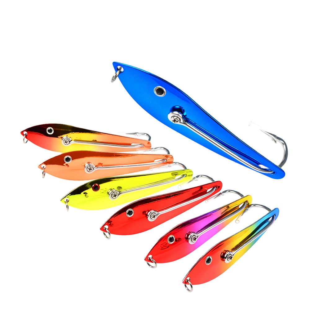 Hot Sale OEM 40g 60g 70g Sea Fishing Big Game Trolling Fishing Lure Double Big Game Saltwater Marlin Spoon Fishing Lures – Metal Lure – view 1