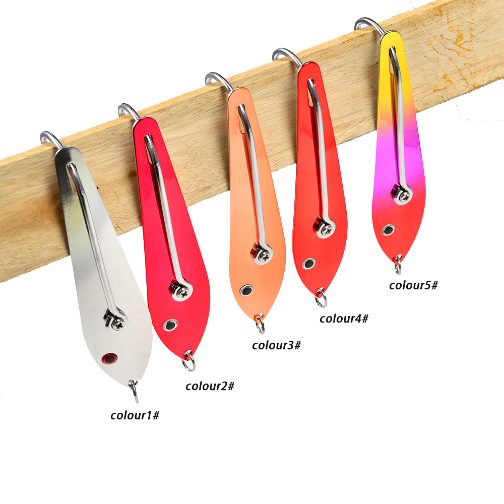 Hot Sale OEM 40g 60g 70g Sea Fishing Big Game Trolling Fishing Lure Double Big Game Saltwater Marlin Spoon Fishing Lures – Metal Lure – view 4