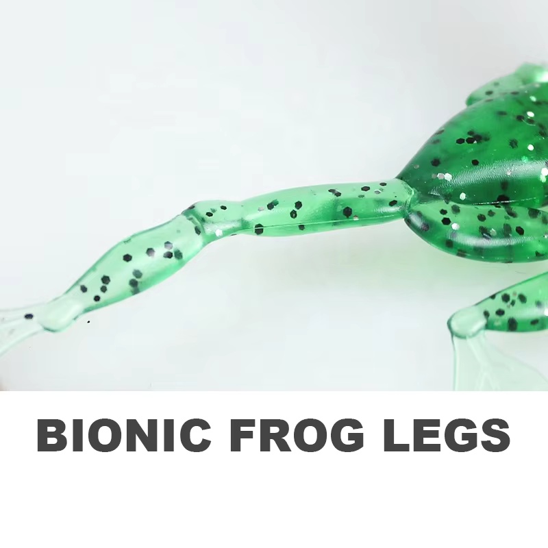 49 mm 3.5g PVC Pesca Soft Frog Fishing Tackle Artificial Silicone Frog Lure for River Swimming Bait Fishing – Soft Lure – view 4