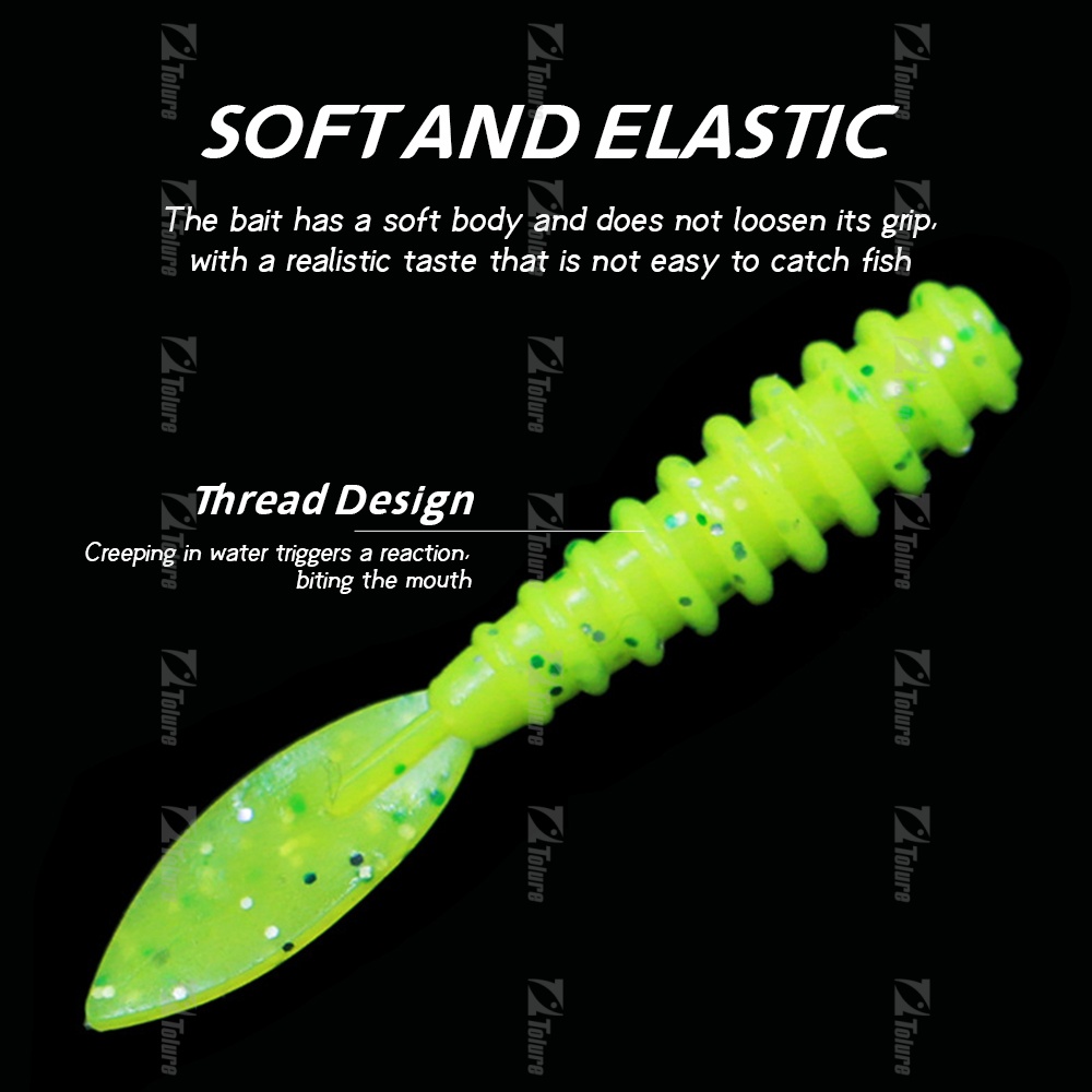 3.6mm 0.4g 10pc/bag Wobblers Mini Ocean Rock Fishing Soft Lures Rubber Soft Baits Soft Worm Artificial Baits Bass Silicone Fish – Worms & Grubs – view 4