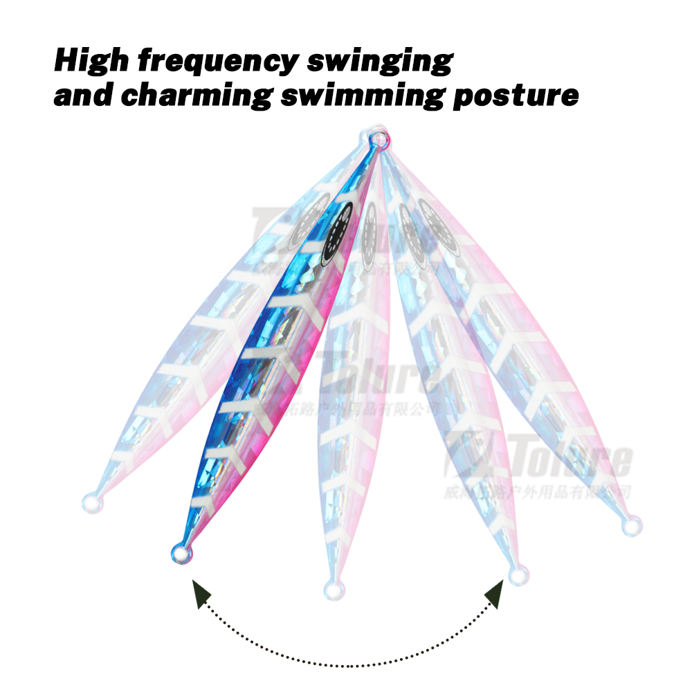 Cheery Cast Slow Pitch Metal Jig 120g 150g 200g 250g 300g Shore Jigging Saltwater Deep Sea Fishing Lure Slow Jig Lure – Metal Lure – view 3