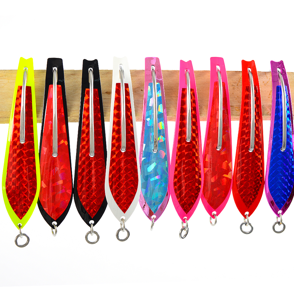 Single Double Hooks 16g 22g 26g 43g 63g Metal Baits Fishing Lure Big Game Jigging Lure Stainless Steel Fishing Spoon Lure – Metal Lure – view 5