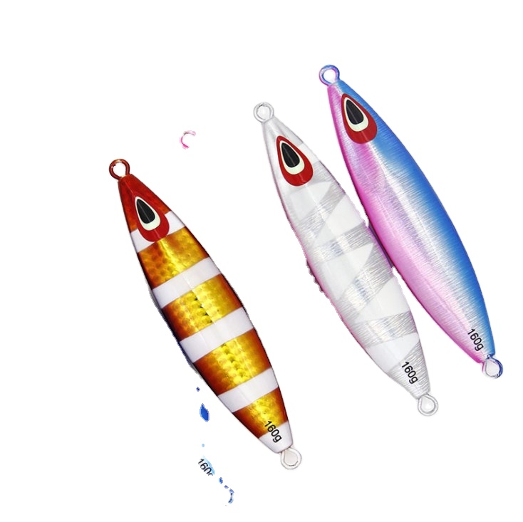 100g 160g 200g 220g 260g Jig Metal Jig Lure Slow Pitch Jigging Luminous Japan Quality Salt Water Fishing Lures – Metal Lure – view 1