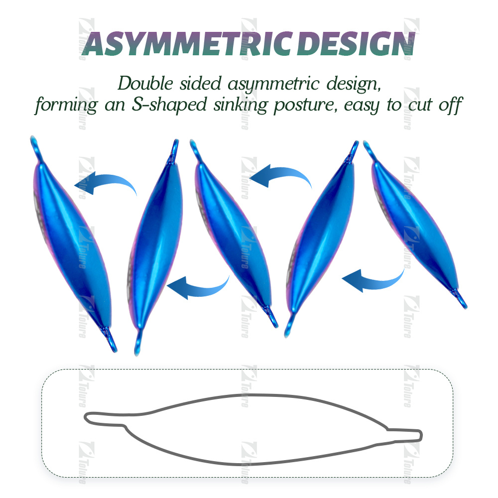 New Custom 20/30/40/60g Saltwater Lead Vertical Metal Jig Artificial Bait Fishing Jig Slow Pitch Jigging Lures – Metal Lure – view 3