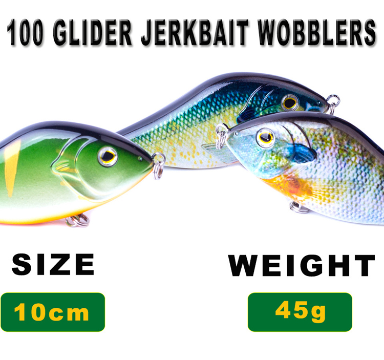 10CM 45G Hard Sinking Fishing Lures Crank Baits Pike Bait Crank Jerk Bait Minnow Plastic Hard Fishing Lures – Metal Lure – view 3