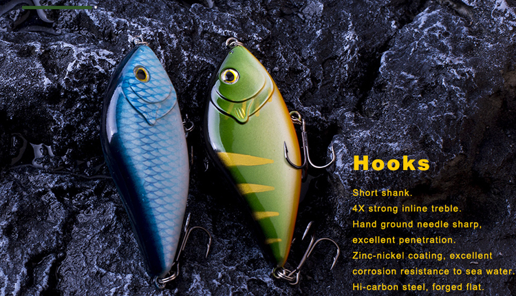 10CM 45G Hard Sinking Fishing Lures Crank Baits Pike Bait Crank Jerk Bait Minnow Plastic Hard Fishing Lures – Metal Lure – view 5