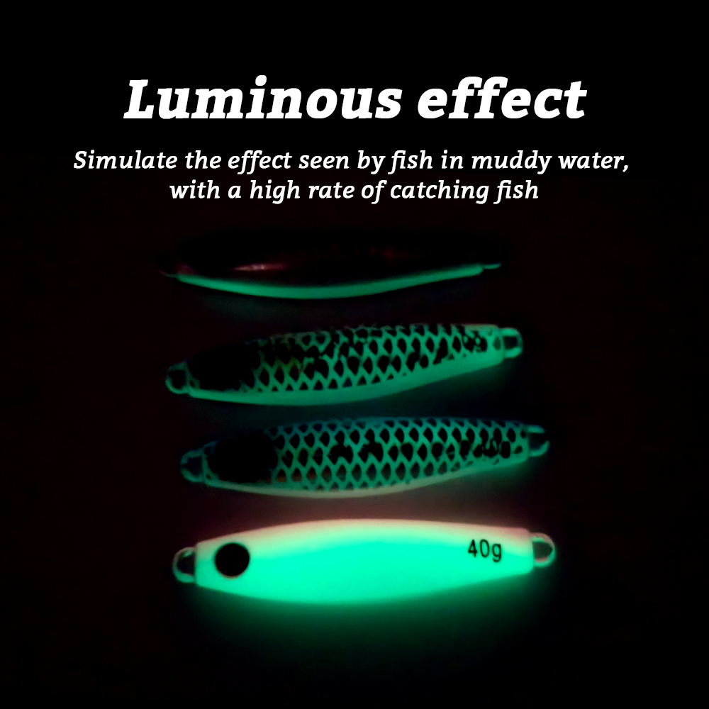 New Sinking Metal Jig 30g 40g 60g 80g 100g Slow Pitch Jigging Lure Metal Saltwater Fishing Bait – Metal Lure – view 4