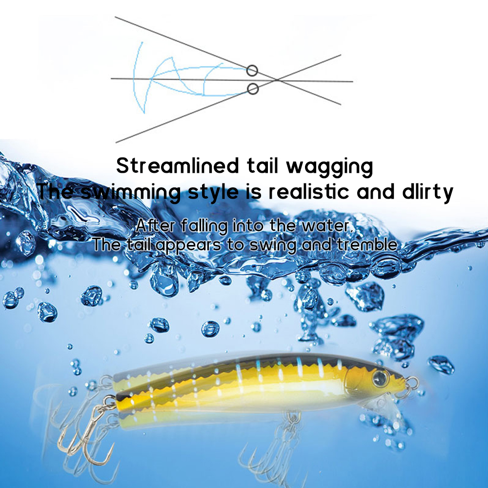 New Design 105mm 47g Deep Diving Minnow Fishing Lure Saltwater Bass Lure Sea Lures and Tackle for Fishing Baits Maker – Minnow – view 4