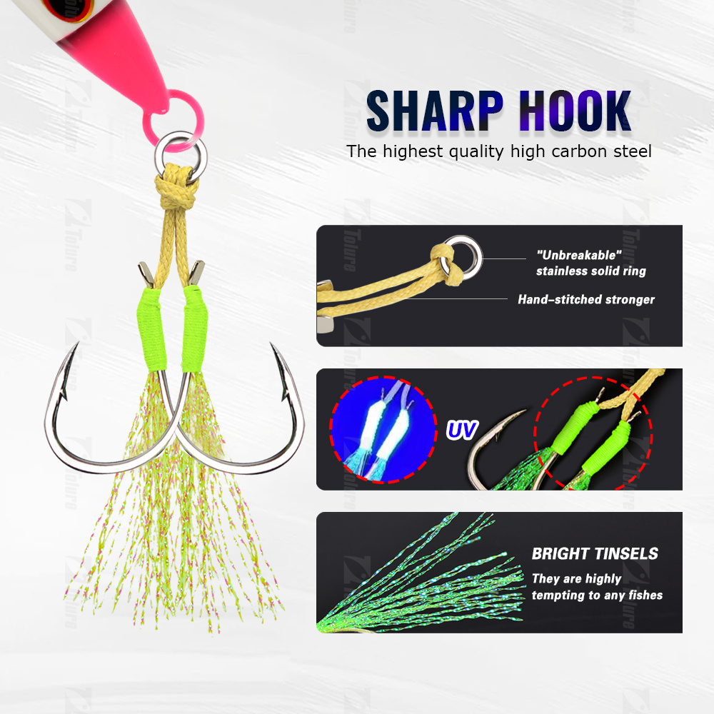 HIgh Quality 30g 40g 60g 80g Luminous Effect Sinking Saltwater Artificial Metal Jigs Fishing Lead Metal Jigs Bait – Metal Lure – view 3