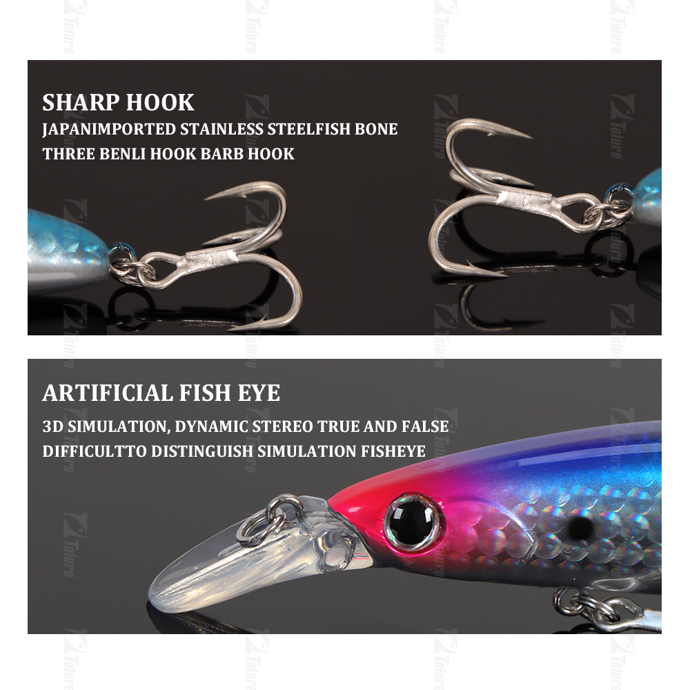 Hot Sale 110mm Floating Minnow Lure 20g Artificial Hard Bass Shadow Jerkbait for Bass Fishing – Minnow – view 4