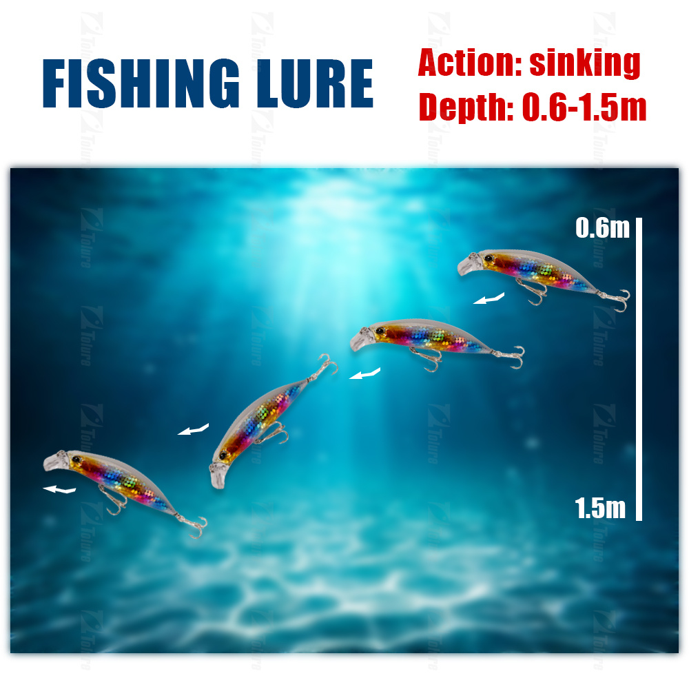 Sinking Lure Saltwater Fishing 95mm 30g Plastic Bait Long Casting Rolling Action Fishing Minnow Baits – Minnow – view 5
