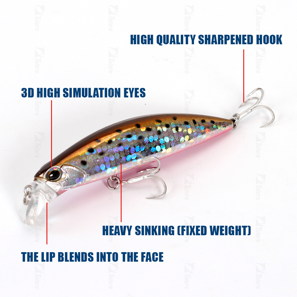 Sinking Lure Saltwater Fishing 95mm 30g Plastic Bait Long Casting Rolling Action Fishing Minnow Baits – Minnow – view 4