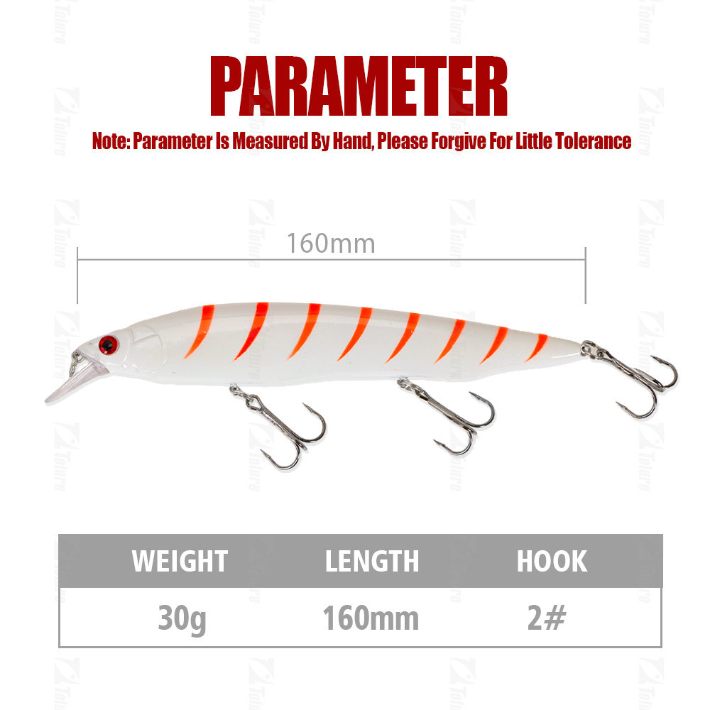 Floating Minnow Lure 30g 160mm Japan Artificial Hard Fishing Lure Sea Bass Tuna Pike Bait Minnow Japan Jigging Lure – Minnow – view 2