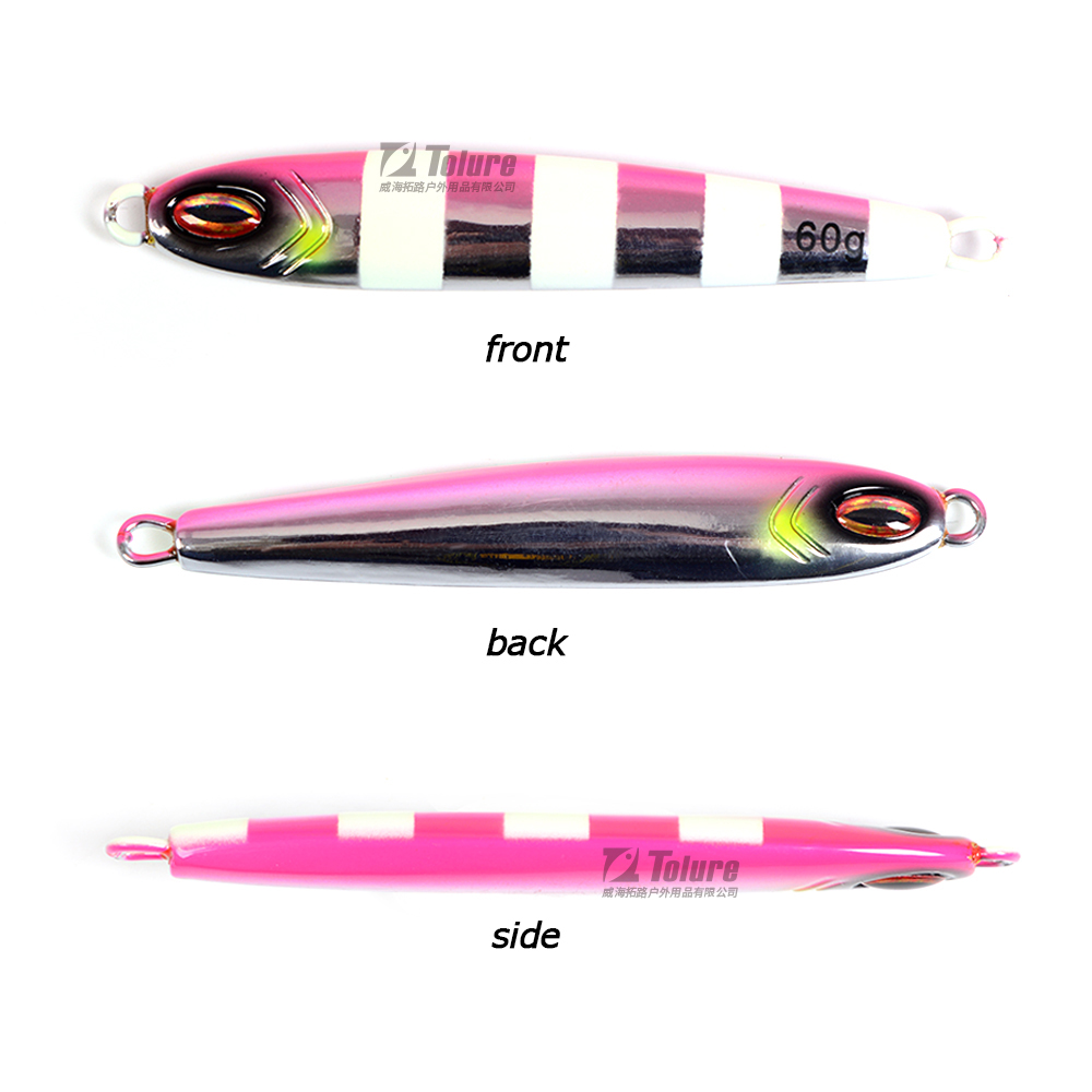 Hot Sale 60g Luminous Tungsten Steel Jig Without Hook Metal Fishing Spoon Lure Tungsten Hard Fish Jig Lure – Metal Lure – view 5