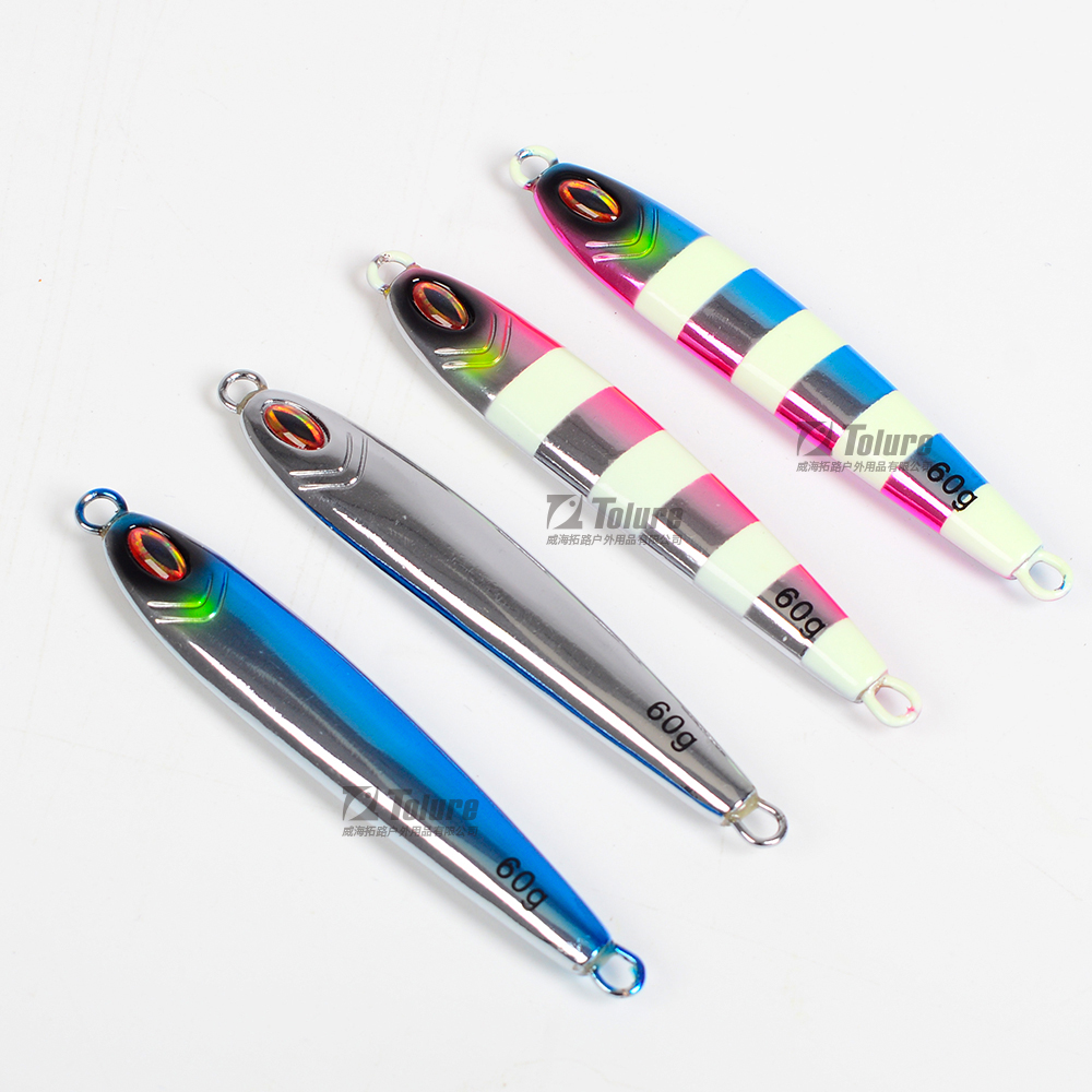 Hot Sale 60g Luminous Tungsten Steel Jig Without Hook Metal Fishing Spoon Lure Tungsten Hard Fish Jig Lure – Metal Lure – view 1