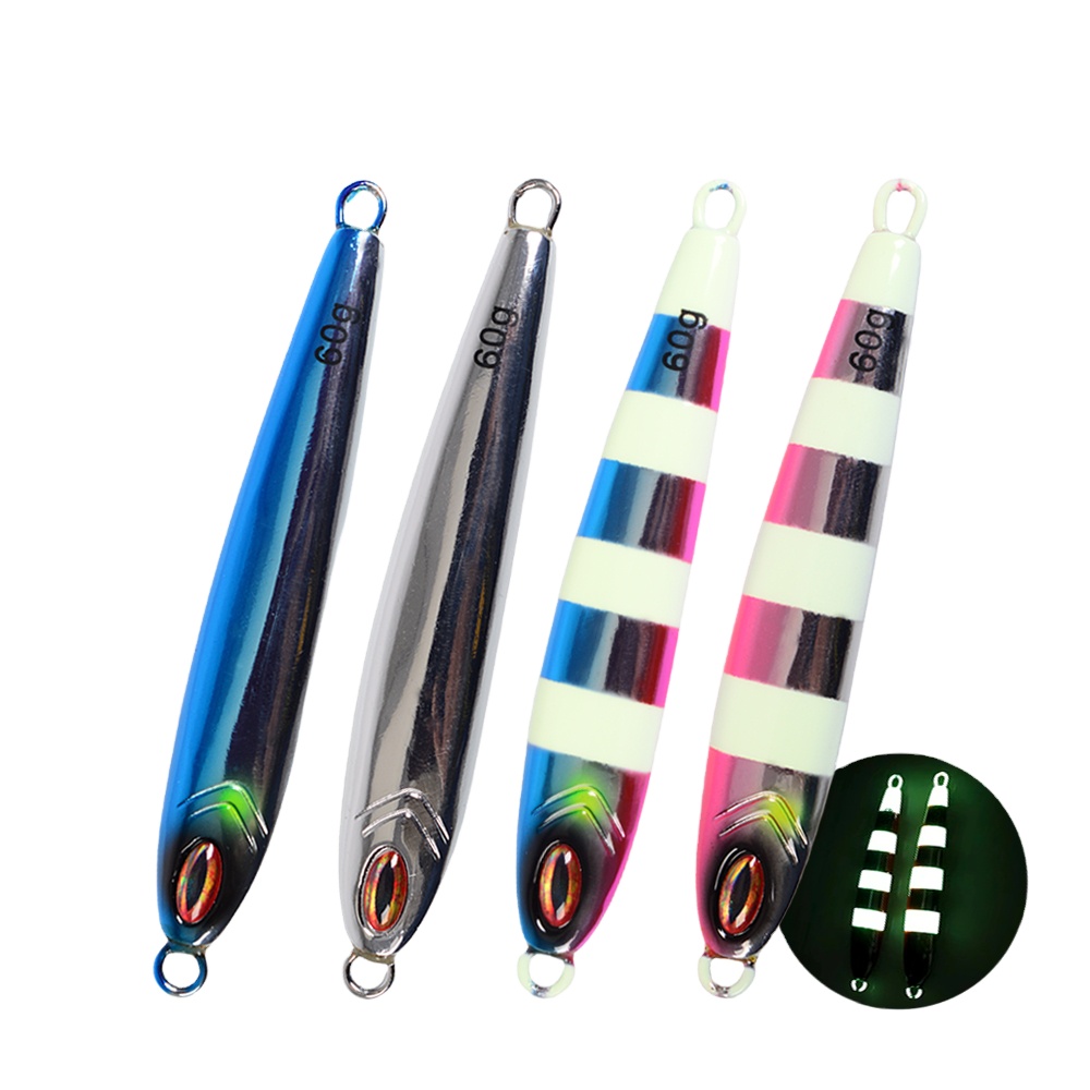 Hot Sale 60g Luminous Tungsten Steel Jig Without Hook Metal Fishing Spoon Lure Tungsten Hard Fish Jig Lure – Metal Lure – view 2