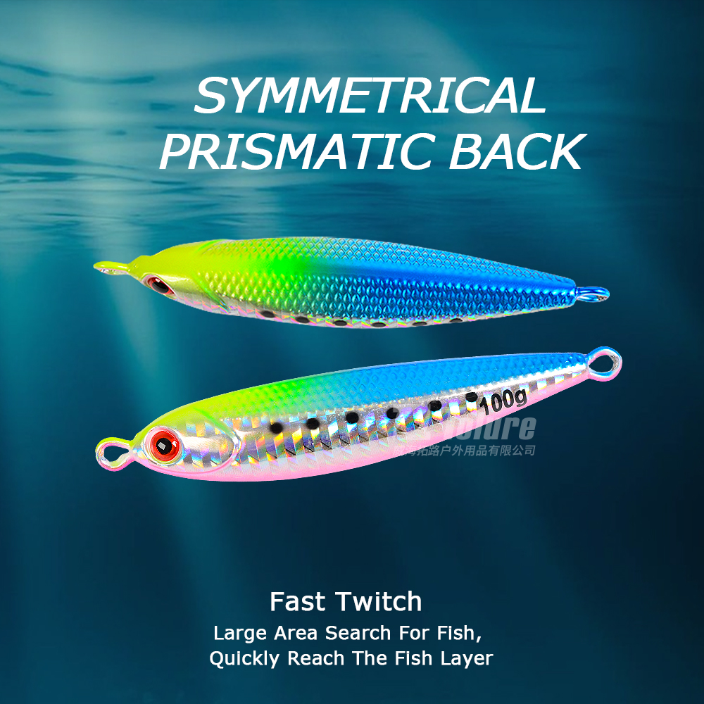 New 60g 80g 100g Metal Jig Lure Lead Alloy Slow Jig Lead Fishing Baits Luminous Fishing Lure Hard Speed Jig Lure – Metal Lure – view 3