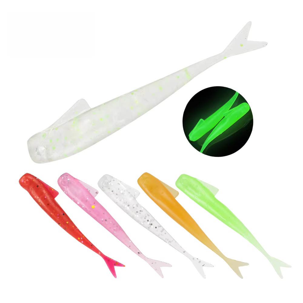 Soft TPR Lures 15pcs/pack Swim Baits 40mm 0.28g Artificial Soft Bait Fish Wobblers Soft Bait Lures – Worms & Grubs – view 1
