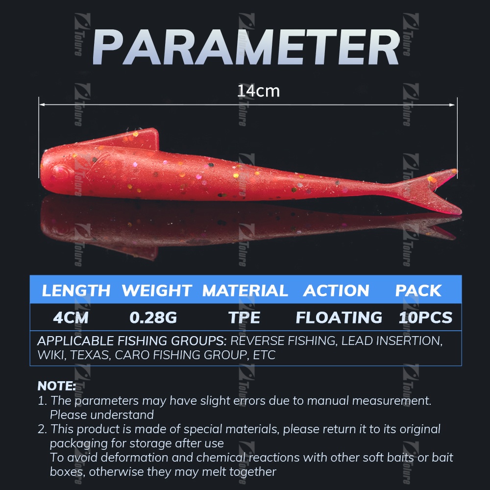 Soft TPR Lures 15pcs/pack Swim Baits 40mm 0.28g Artificial Soft Bait Fish Wobblers Soft Bait Lures – Worms & Grubs – view 2