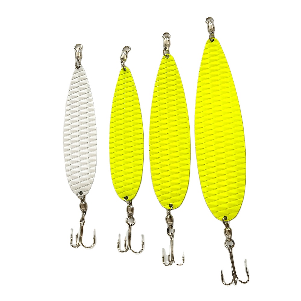 Hot Sale 2.5oz 3.5oz 4.5oz Artificial Hard Bait Fishing Baits Heavy Metal Flutter Spoon Lure – Metal Lure – view 1