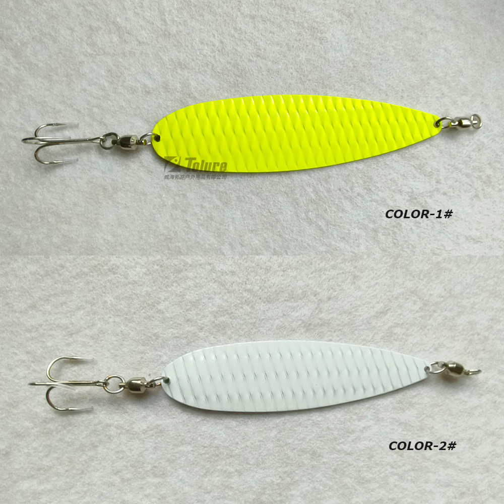 Hot Sale 2.5oz 3.5oz 4.5oz Artificial Hard Bait Fishing Baits Heavy Metal Flutter Spoon Lure – Metal Lure – view 3