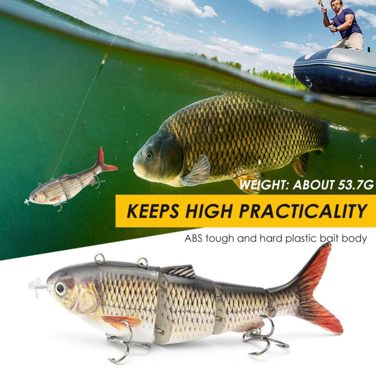 Cheery 130mm Multi Segment Fishing Lure 42g Robotic Jointed Multi Section Simulation Bait for River Fishing – Swimbait – view 5