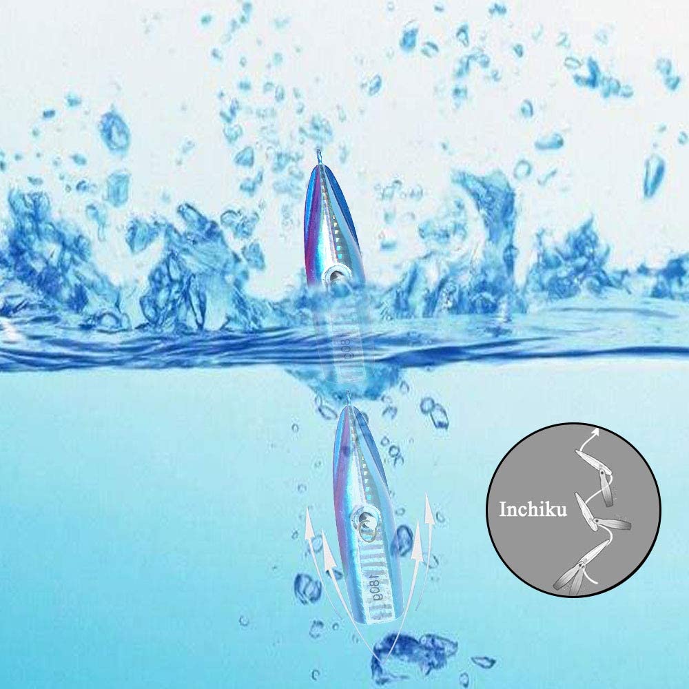 Cheery 40g-200g Saltwater Fishing Lure Artificial Bait Metal Head Skirts Octopus Slow Jig Inchiku Squid Lures for River Fishing – Soft Lure – view 5
