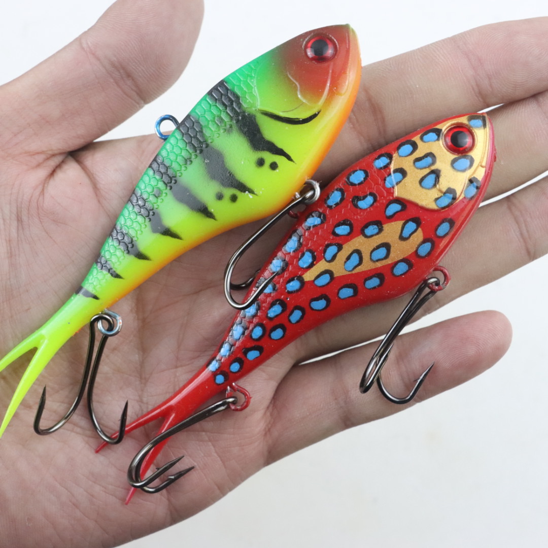 Cheery 130mm 60g Soft Vibes Fishing Lure Saltwater & Freshwater Sinking Fork-Tail Lead Bait for Perch for River Fishing – Worms & Grubs – view 4