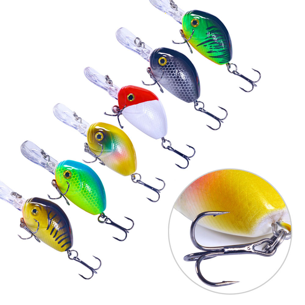 Cheery Micro Long Tongue Lure Bait 7.4g Floating Plastic Fish Bait Small Fat Lure for Sea Fishing Grouper Bass and Pike Target – Crankbait – view 4