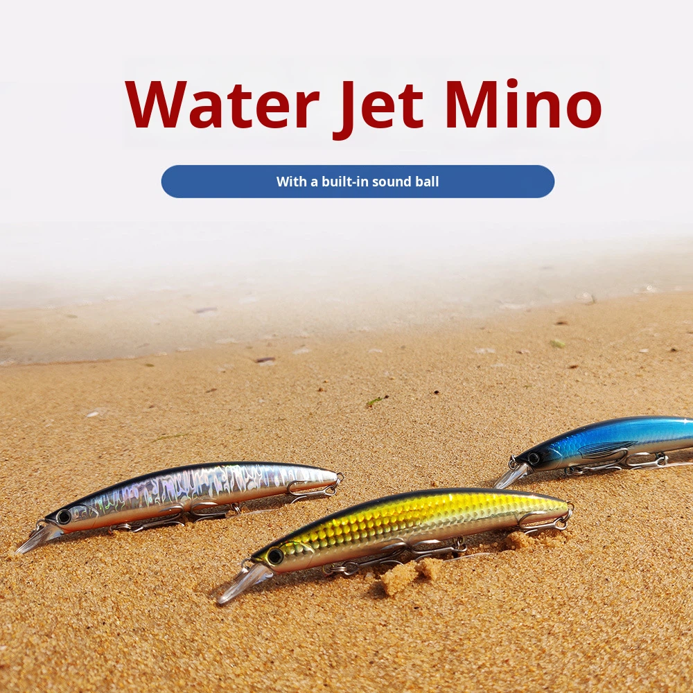 New Carp Artificial Hard Bait Hooks ABS Material Long-Distance Casting Sinking Minnow 130Mm/23G Bottom for Zander Pike – Minnow – view 2