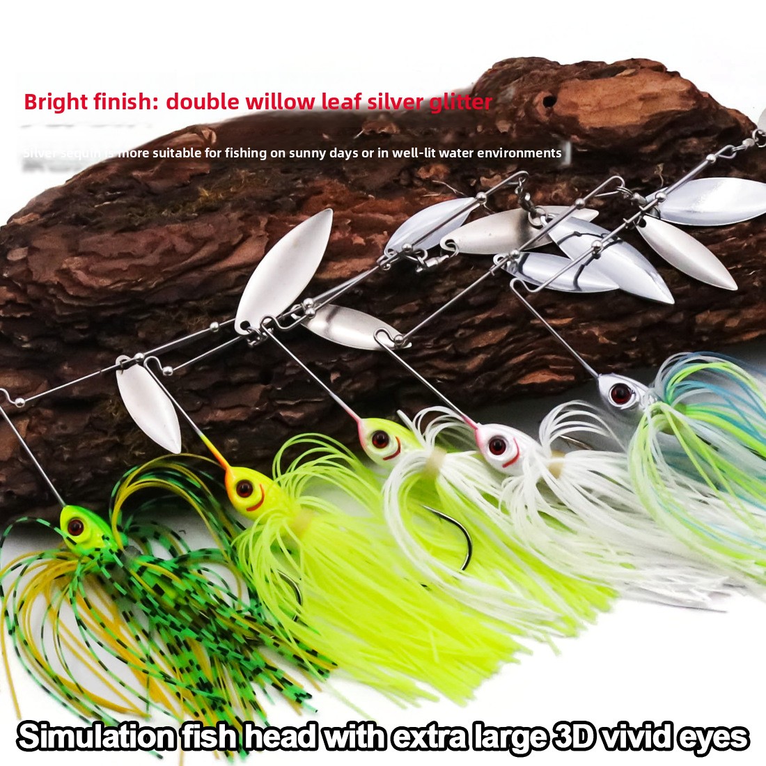 Bearded Man Lure Bottom Fishing Plastic Composite Spinnerbait All-Water-Layer Long-Cast Anti-Snagging Bait Bass – Metal Lure – view 4