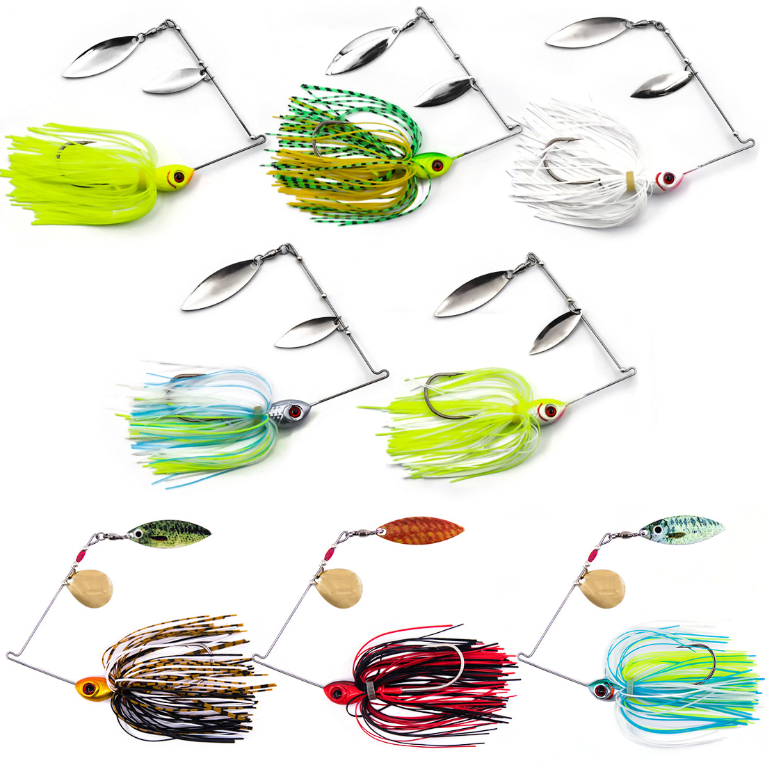 Bearded Man Lure Bottom Fishing Plastic Composite Spinnerbait All-Water-Layer Long-Cast Anti-Snagging Bait Bass – Metal Lure – view 2