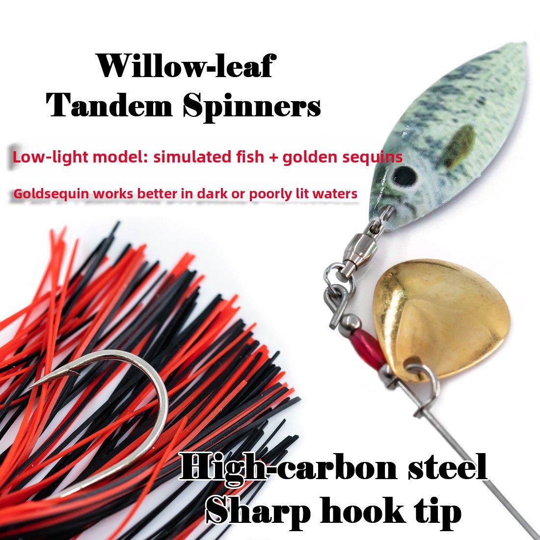 Bearded Man Lure Bottom Fishing Plastic Composite Spinnerbait All-Water-Layer Long-Cast Anti-Snagging Bait Bass – Metal Lure – view 5