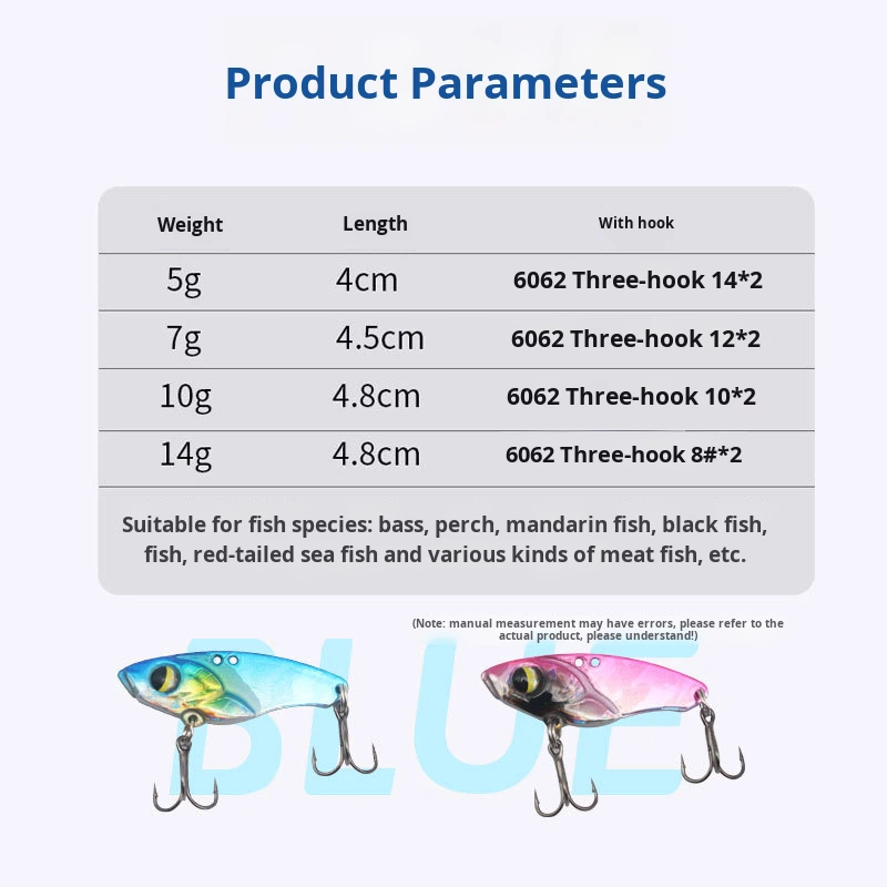 Lure Vib Lead Wrapped Copper Metal Sequin Iron Plate Bait Carp Bait Double Hook Vib Long Casting Ocean Beach Special – Metal Lure – view 4