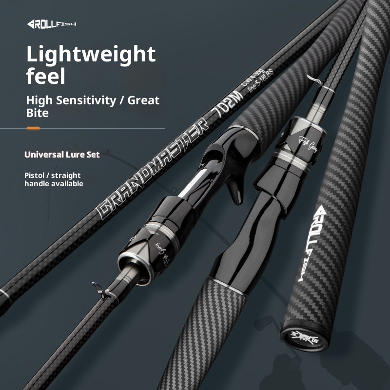 CHEERY 30T Single Rod Full Set Lure Rod with Straight/Gun Handles Carbon Material Adjustment Universal Fishing Rod-Wholesale – Fishing Rod – view 5