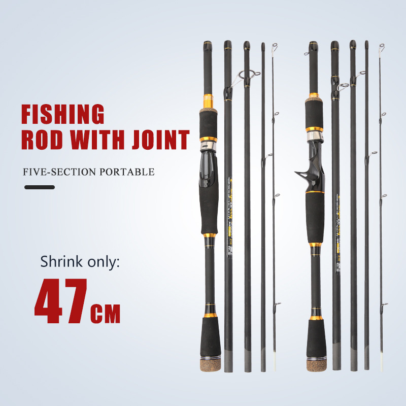 CHEERY New Multi-Section Adjustable Carp Lure Rod Cross-Border Bottom Fishing Glass Steel Portable 4-Section Wholesale – Fishing Rod – view 4