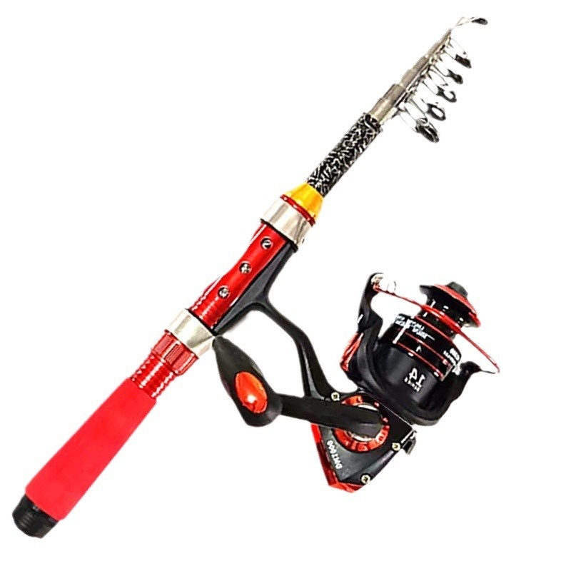CHEERY Cross-border Sea Spool Bottom Fishing Rod Set Portable Mini Full Set Glass Steel Durable – Fishing Rod – view 2