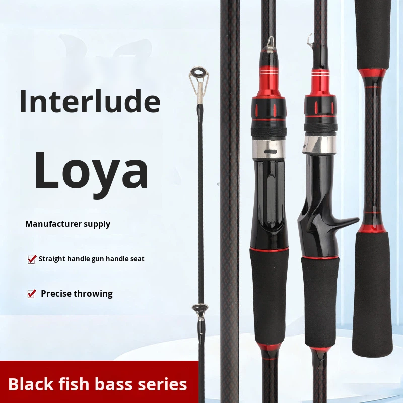 Lure Rod EVA Handle Spinning Reel Gun Water Drop Reel Cross-Border Carp Black Lure Fishing Rod Medium Action – Fishing Rod – view 3