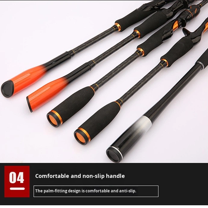 Authentic Carbon Medium Action Carp Lure Rod for Ocean Rock Fishing Long Casting Stainless Steel Guides – Fishing Rod – view 5