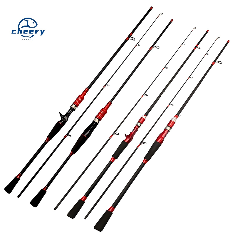 CHEERY Factory Wholesale Carbon Lure Rod Medium Adjustment Straight/Wood Gun Handle Carp Ocean Beach Full Set – Fishing Rod – view 1