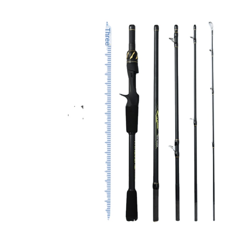 Multi-section Telescopic 5-Section Ultra-Light Carbon Lure Fishing Rod with Straight Handle for Carp Bottom Fishing – Fishing Rod – view 5