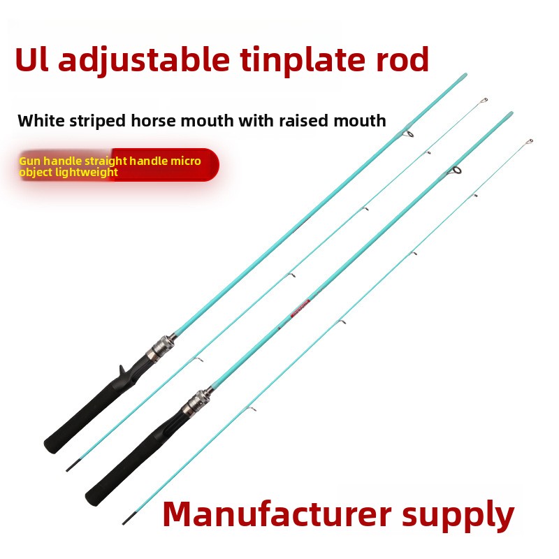 Rod Solid Mouth for Adjustable Lure Rod Tip Gun Handle Straight Grip Lake Carp Fast Action Fishing Rod – Fishing Rod – view 4