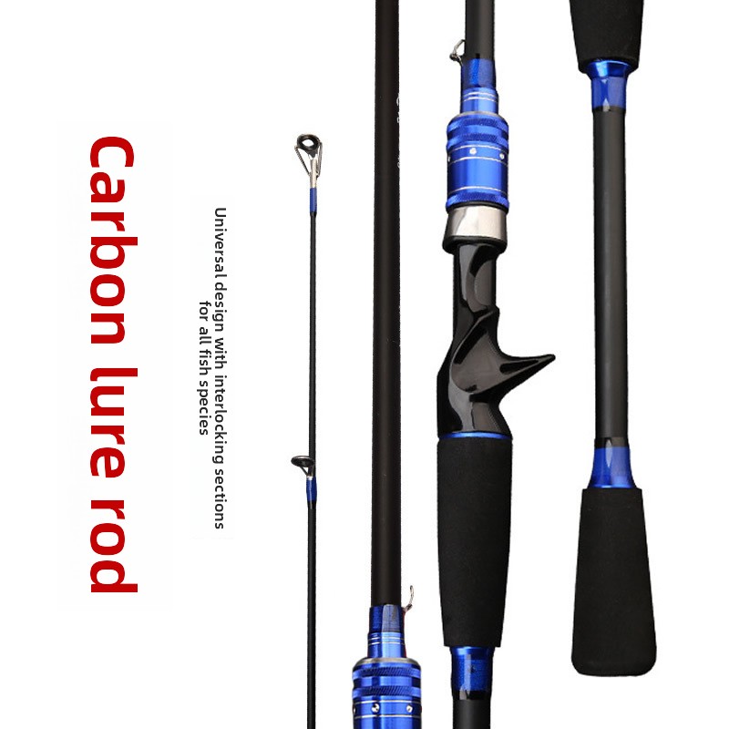 CHEERY Carbon Lure Rod Medium Hardness Medium Slow Action Straight Grip Long Casting Fishing Rod Set for Carp – Fishing Rod – view 3