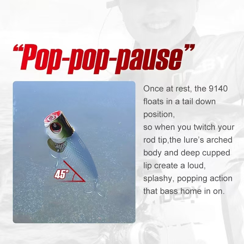 CHEERY High Quality Popper Lure Topwater Fishing Lure Poppers Hard Bait Tackles – Popper – view 5